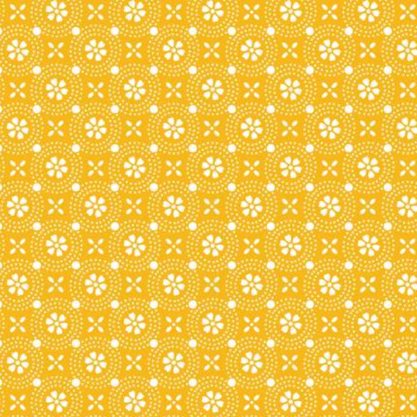 Kimberbell Basic Dotted Circles Yellow From Maywood Studio