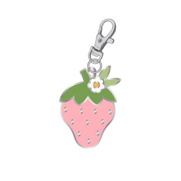 Lori Holt Cookbook Strawberry Enamel Charm From Riley Blake Designs