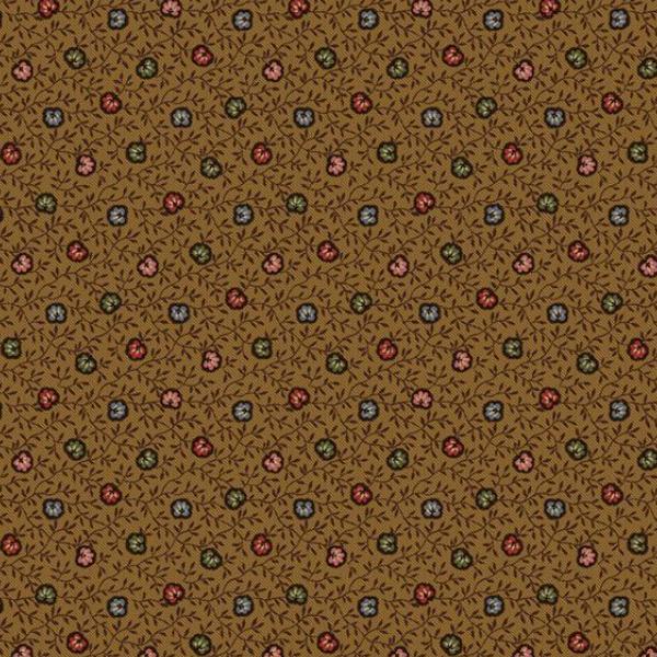 Lily's Locket Clematis Coffee By Pam Buda From Marcus Fabrics