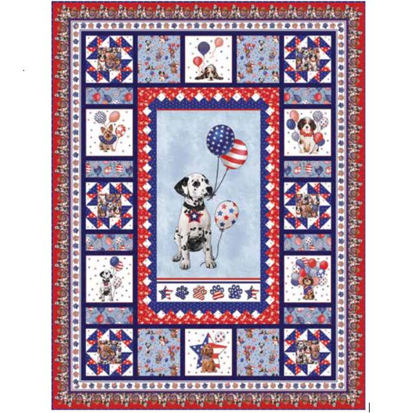 Paws For America Quilt Kit From Studio E