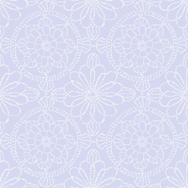 Fancy Fruit Doilies Blue By Kris Lammers For Maywood Studio