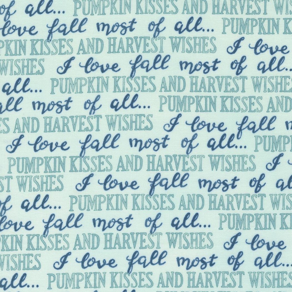 Harvest Wishes Words Aqua By Deb Strain For Moda