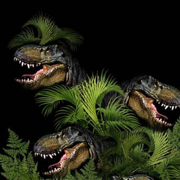 Dinosaurs In The Forest Green By Timeless Treasures