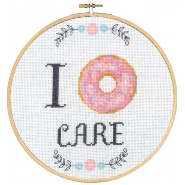 I Donut Care Cross Stitch Kit From Permin