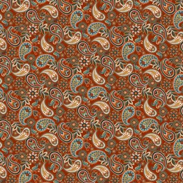 Fall Into Autumn Paisley Rust By Art Loft From Studio E