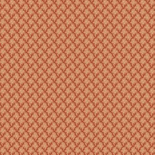 Autumn Spice Floral Bud Trellis Red By Stacy West For Henry Glass