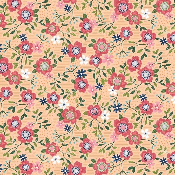 Primrose Path Apricot From The Wander Lane Collection By Nancy Halverson For Benartex