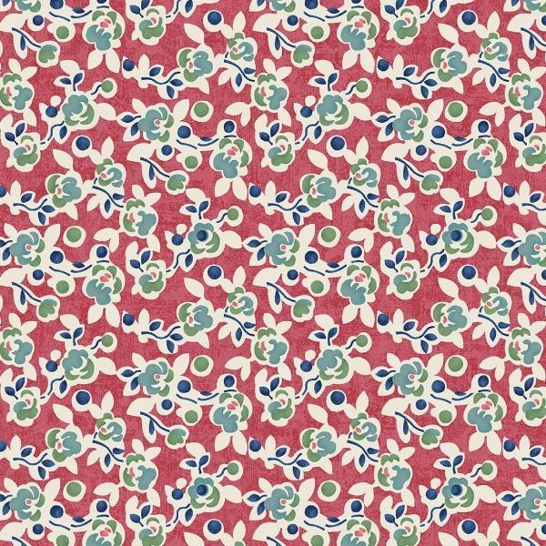 Posies Salmon From The Wander Lane Collection By Nancy Halverson For Benartex