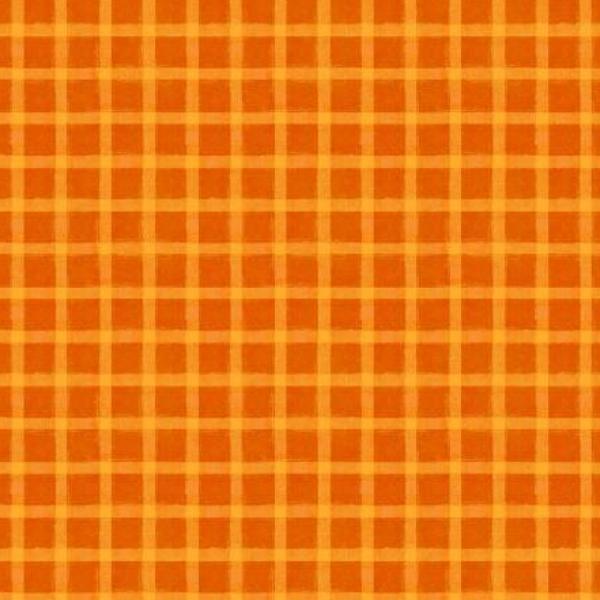 Autumn Light Plaid Orange By Lola Molina For Wilmington Prints