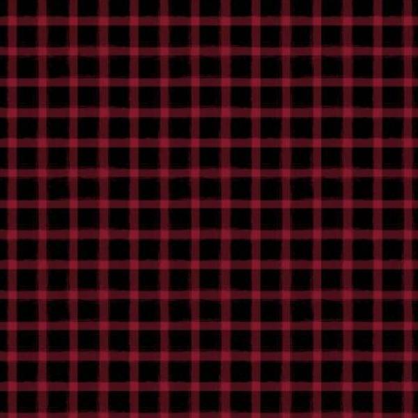 Autumn Light Plaid Black By Lola Molina For Wilmington Prints