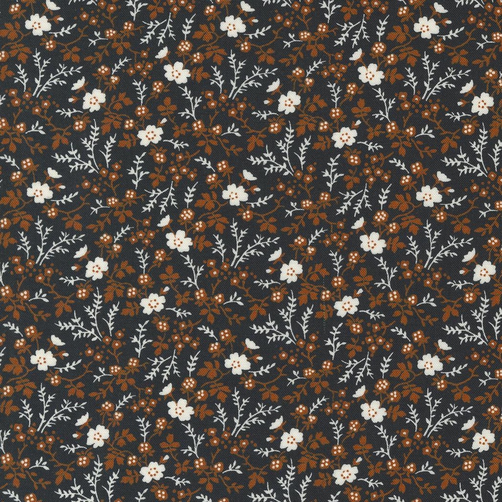 Rustic Gatherings Small Floral Black Dirt By Primitive Gatherings For Moda