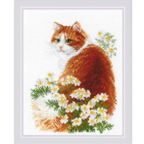 Ginger Meow Cross Stitch Kit from Riolis