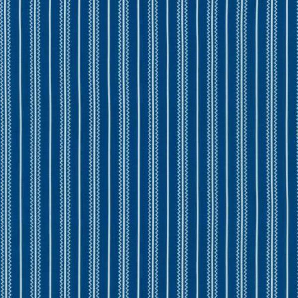 Daisy'S Bluework Stripes Navy By Debbie Beaves For Robert Kaufman