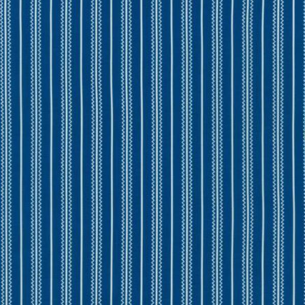 Daisy'S Bluework Stripes Navy By Debbie Beaves For Robert Kaufman