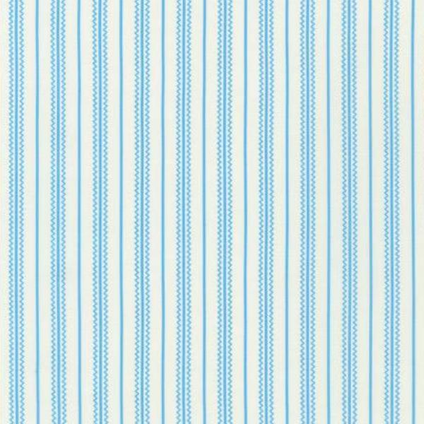 Daisy'S Bluework Stripes Cornflower By Debbie Beaves For Robert Kaufman