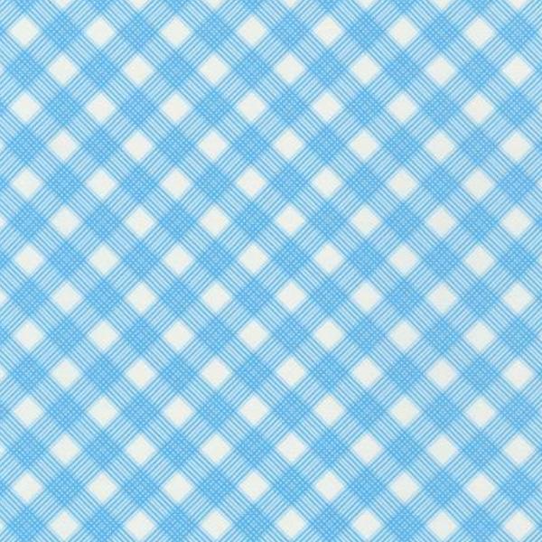 Daisy'S Bluework Plaid Cornflower By Debbie Beaves For Robert Kaufman