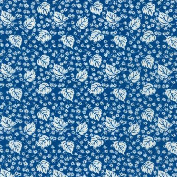 Daisy'S Bluework Leaves Navy By Debbie Beaves For Robert Kaufman