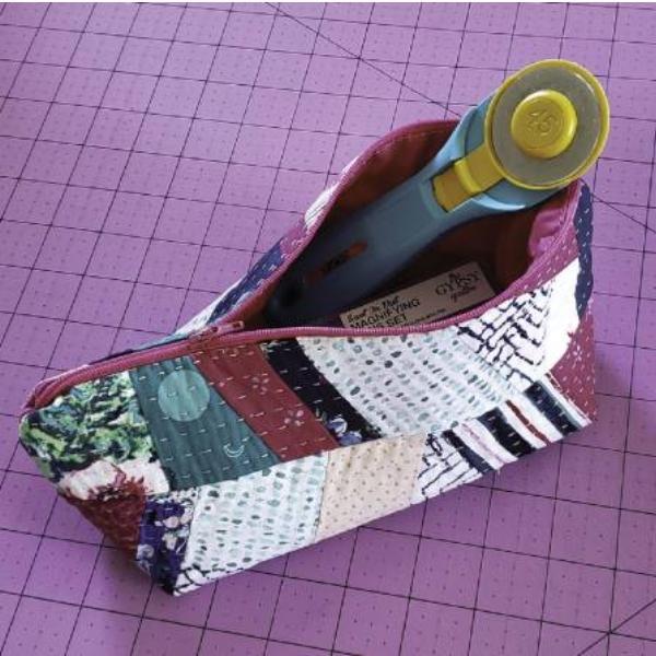 Scrap Tape Zip Pouch Pattern By Carolina Moore For Cut Loose Press