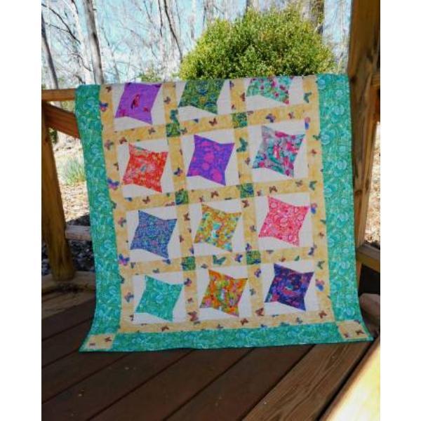 Swirl N Twirl Quilt Pattern By Deb Heatherly For Cut Loose Press