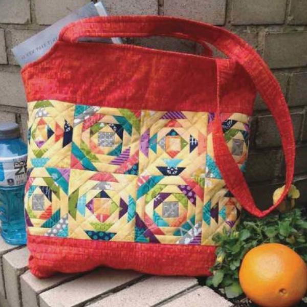 Pineapple Sizzle Tote Pattern by Jean Ann Wright for Cut Loose Press