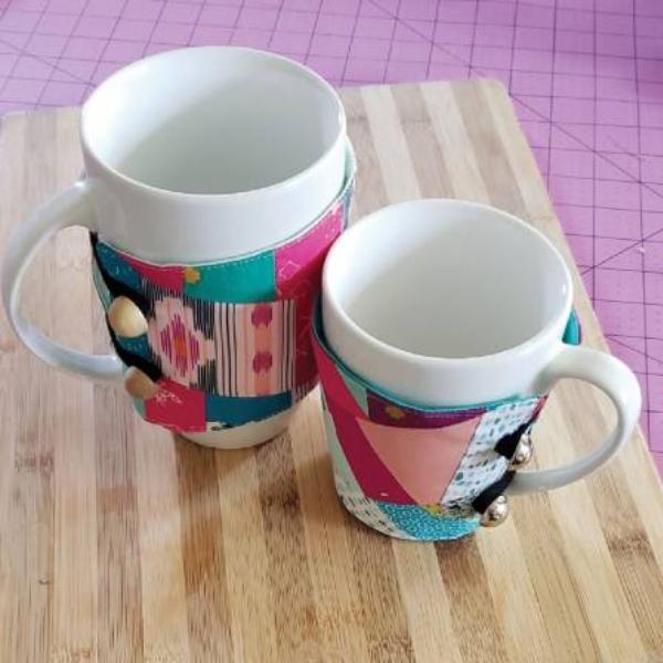 Scrappy Mug Cozy Pattern By Carolina Moore For Cut Loose Press