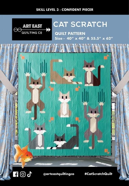 Cat Scratch Quilt Pattern By Art East Quilting Company