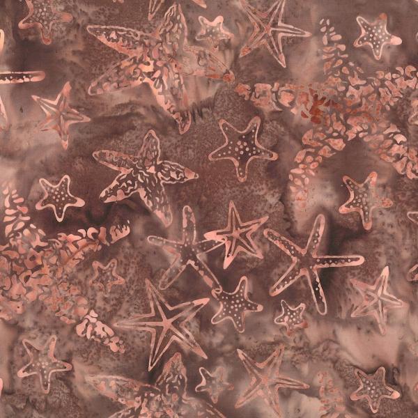 Bali Batik Starfish Dusty Peach By Wildfire Designs For Hoffman Fabrics