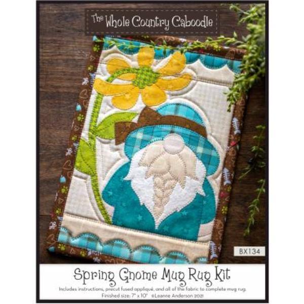 Spring Gnome Mug Rug Kit By Leanne Anderson for Whole Country Caboodle