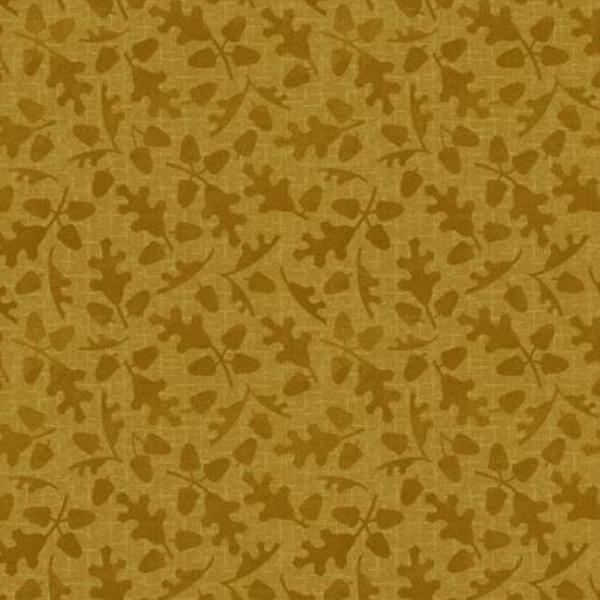 Autumn Harvest Leaves Flannel Yellow By Bonnie Sullivan For Maywood Studio