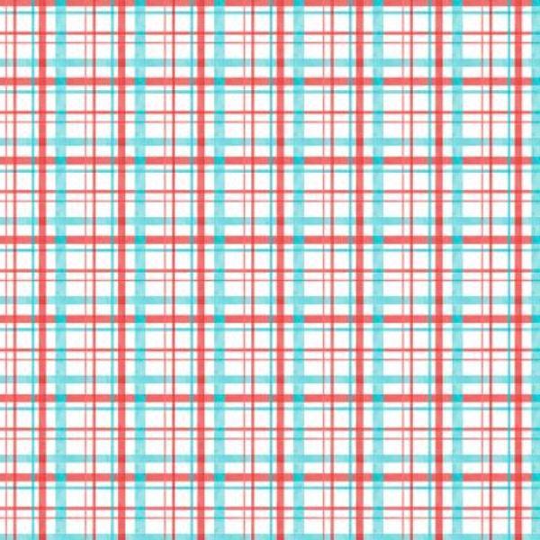 Frosty Merry Mints Plaid White By Danielle Leone Collection For Wilmington