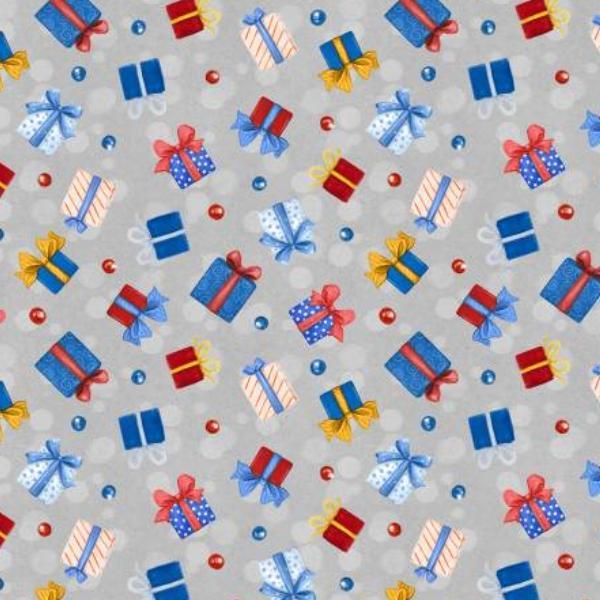 Woodland Gifts Gift Toss Gray By Makiko Collection For Wilmington