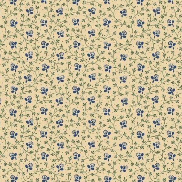 Vintage Charm Nosegay Blue By Judie Rothermel For Marcus Fabrics