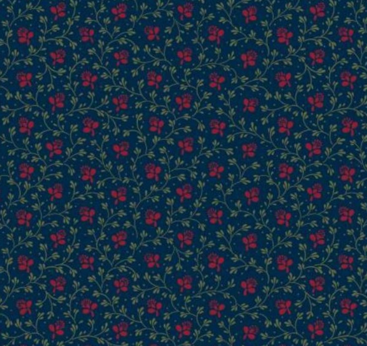 Vintage Charm Nosegay Blue By Judie Rothermel For Marcus Fabrics