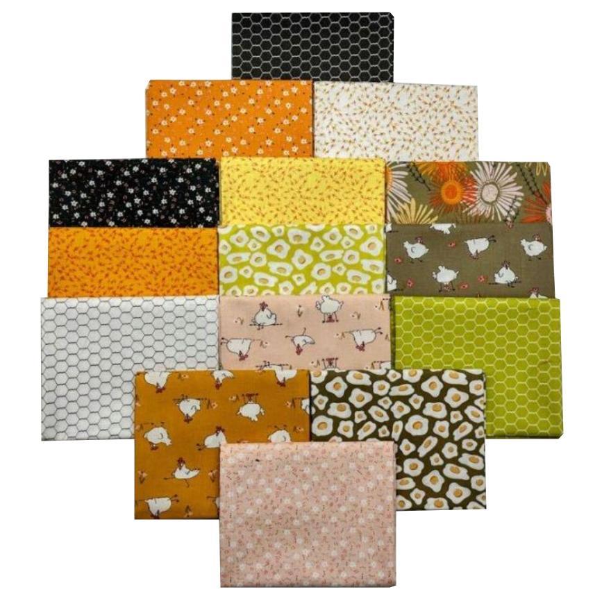 Cluck Cluck Bloom Fat Quarter Bundle From Clothworks