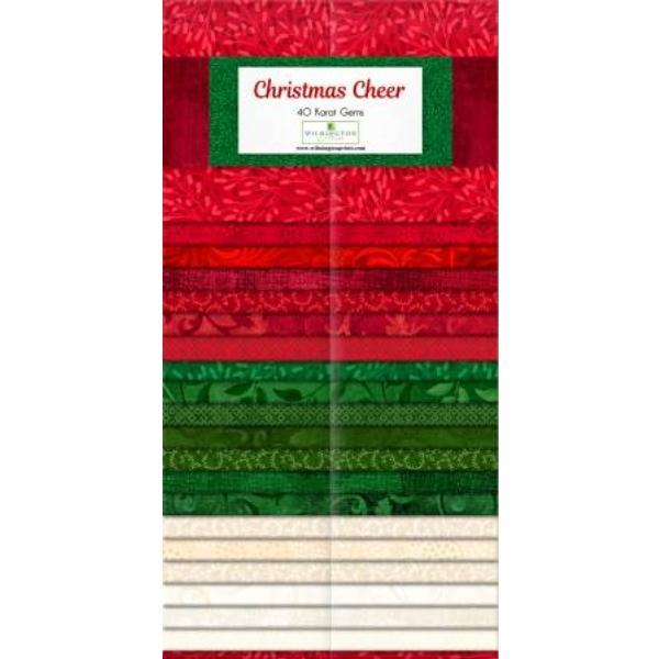 40 Karat Gems Christmas Cheer 2.5In Strips By Wilmington Prints