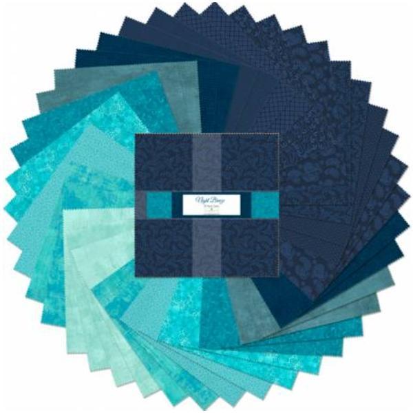 Essentials Night Breeze 10" Squares From Wilmington Prints