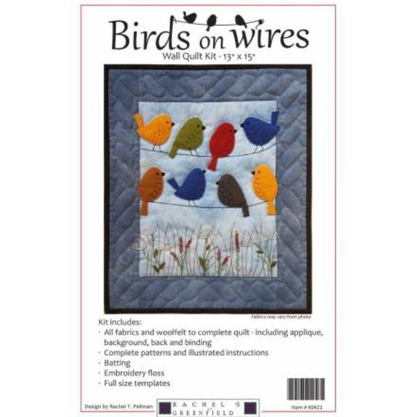 Birds On Wires Wall Quilt Kit From Rachel'S Of Greenfield