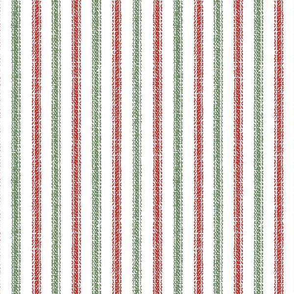 One Snowy Day Stripes Red/Green By Hannah Dale For Maywood Studio