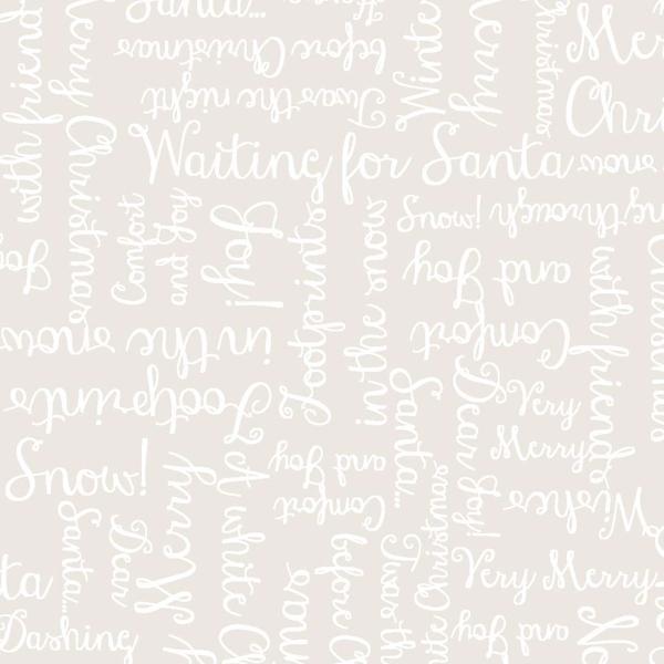 One Snowy Day Christmas Greetings Words Ecru By Hannah Dale For Maywood Studio