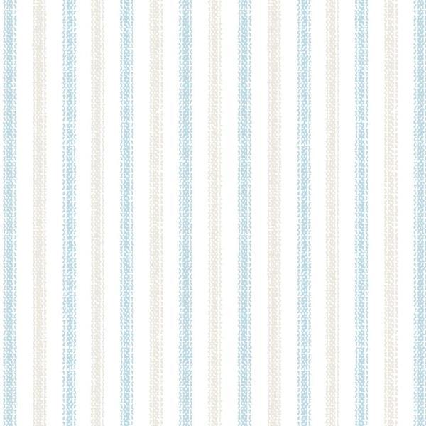 One Snowy Day Stripes Blue/Ecru By Hannah Dale For Maywood Studio