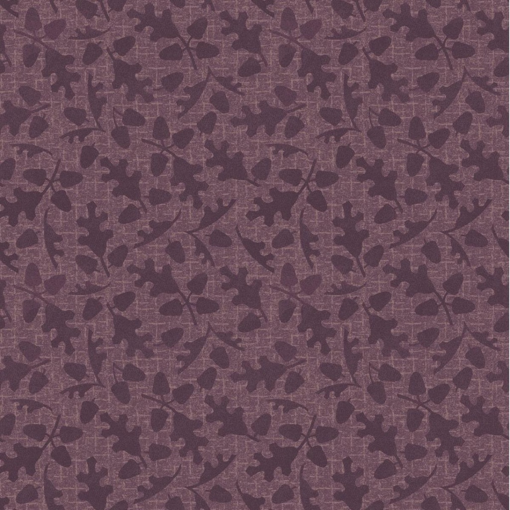 Autumn Harvest Leaves Flannel Purple By Bonnie Sullivan For Maywood Studio