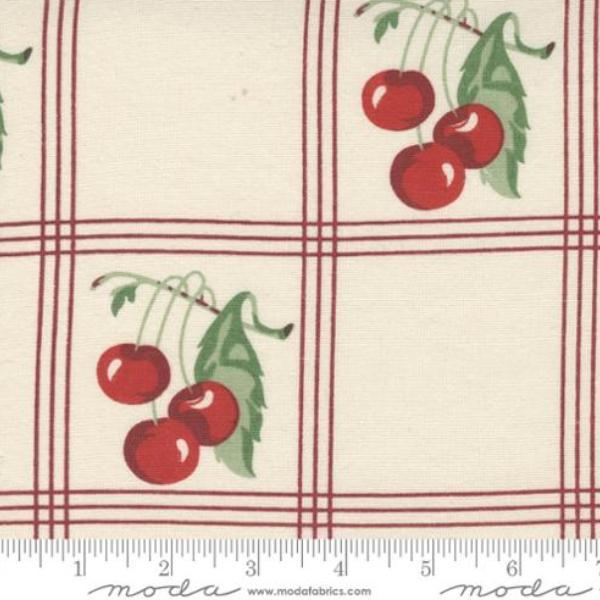 Toweling Basics American Cherries Cream/Red By Moda Fabrics 