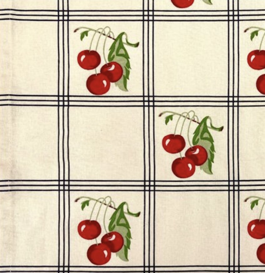 16" Americana Cherries Toweling from Moda