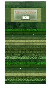 Emerald Forest 40 Karat Gems 2.5 In Strips By Wilmington Prints