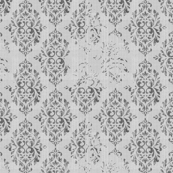 Happy Haunting Damask Distressed Light Grey By P&B Textiles Collection