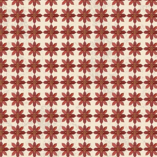 Kringle Poinsettias Cream By Teresa Kogut For Riley Blake