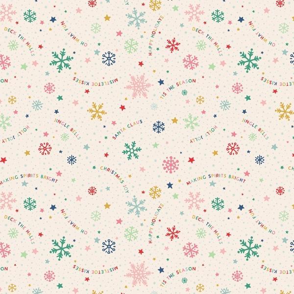 Oh What Fun Snowflake Fun Multi by Elea Lutz for Poppie Cotton