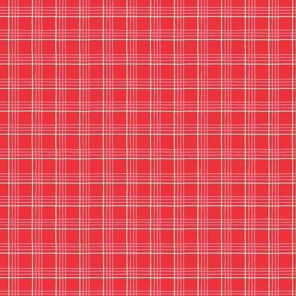 Oh What Fun Christmas Plaid Red By Elea Lutz For Poppie Cotton