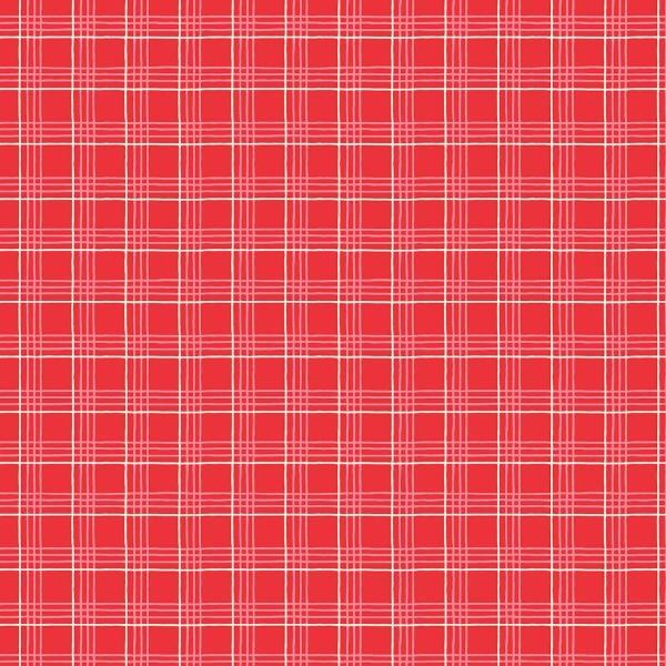 Oh What Fun Christmas Plaid Red By Elea Lutz For Poppie Cotton