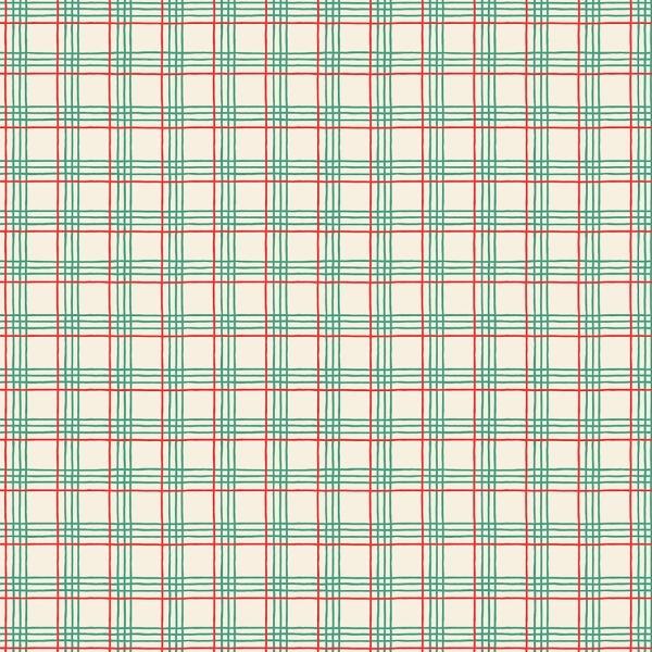Oh What Fun Christmas Plaid Green By Elea Lutz For Poppie Cotton